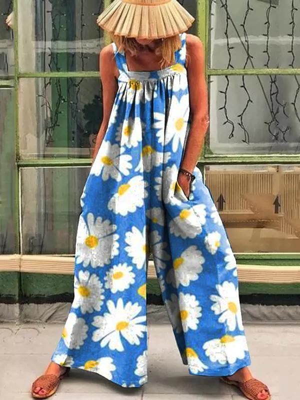 Ujjatlan Virágos Jumpsuit – Isabeau