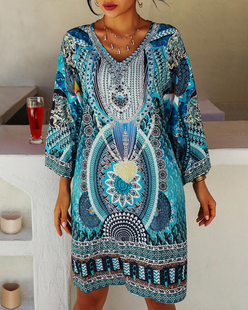 Boho Nyári Ruha Laza Fit-tel – Nina