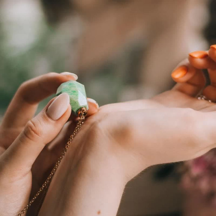 Kristály Parfümös Üvegnyaklánc - Iris