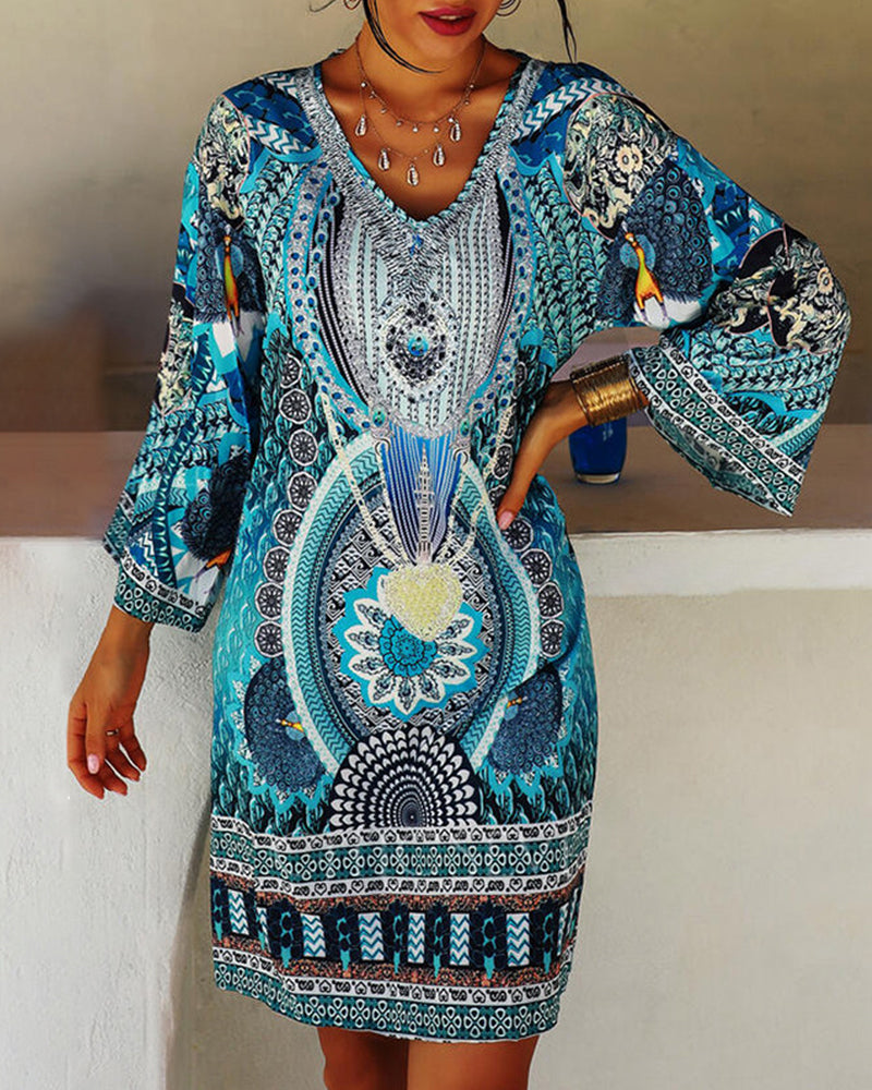 Boho Nyári Ruha Laza Fit-tel – Nina