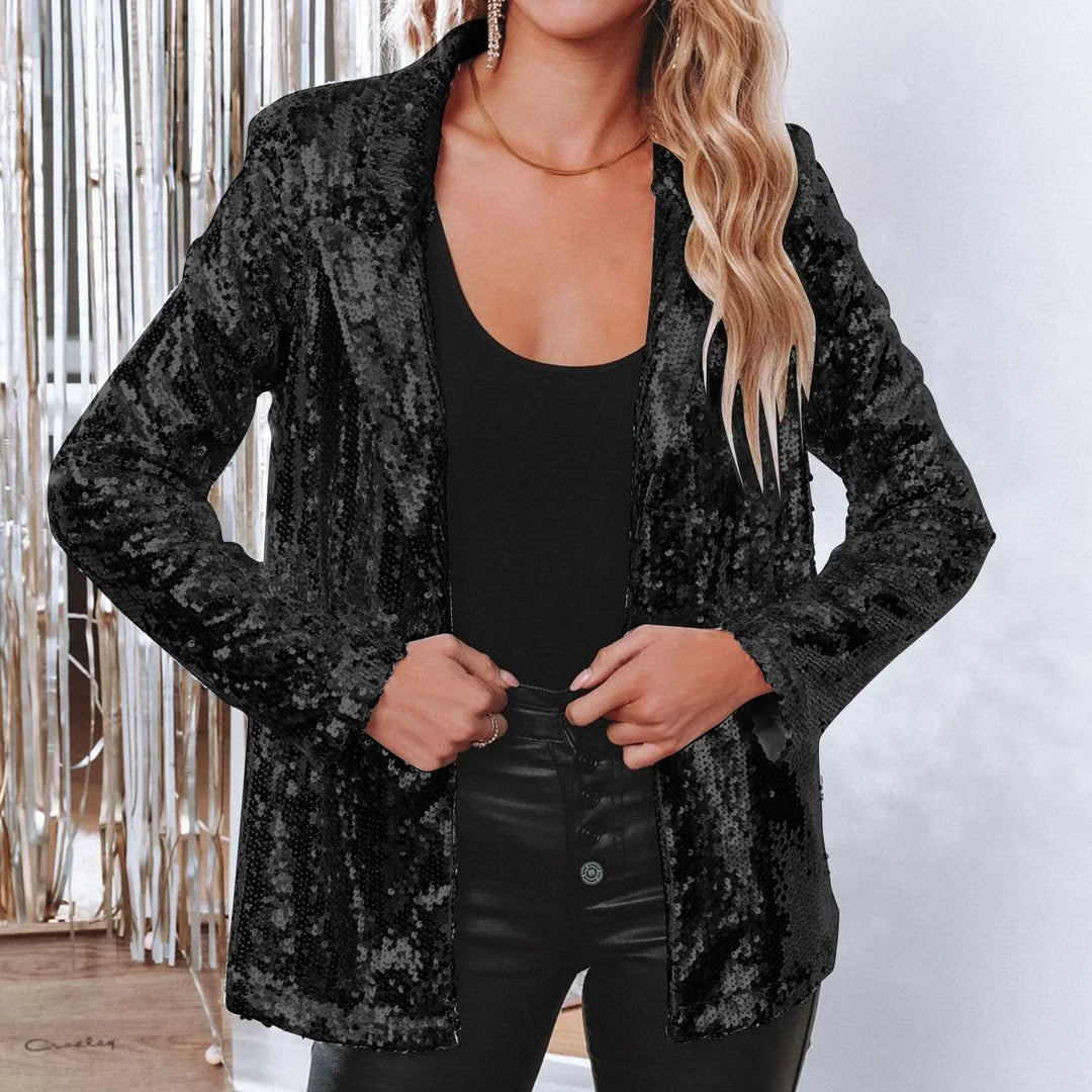 Trendi Pailletten Blézer - Olivia