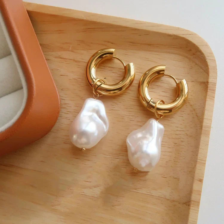 Barokk Gyöngy Fülbevalók - Isadora