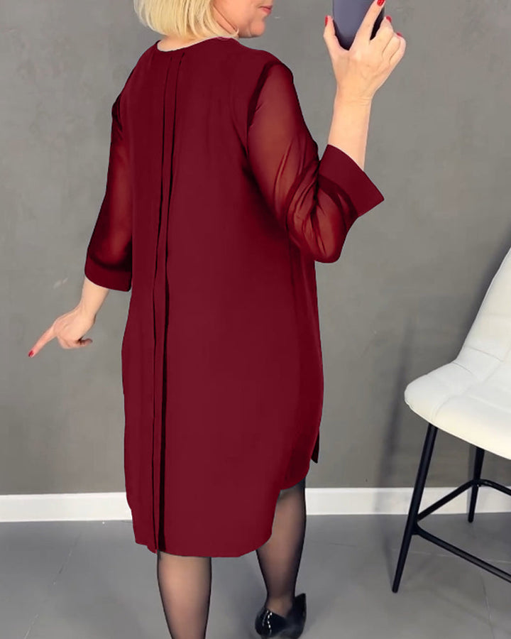 Elegáns Shift ruha hálós részletekkel – Gabrielle
