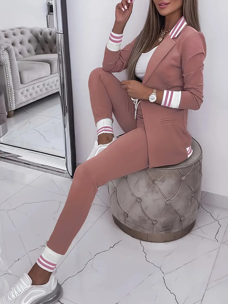 Casual Streetwear Csíkos Szett - Sophie