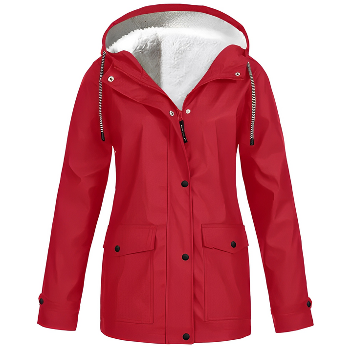Fleece bélelt női esőkabát - WarmWarder