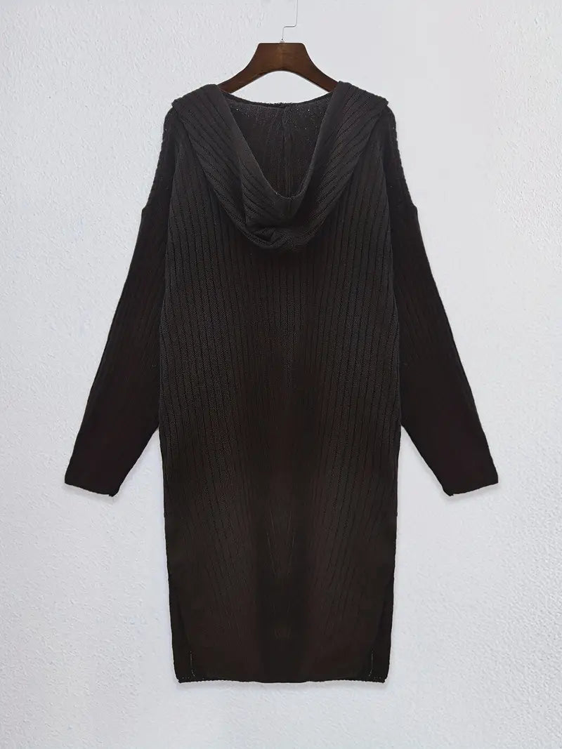 Hosszú női kötött kardigán őszre és télre – Elara