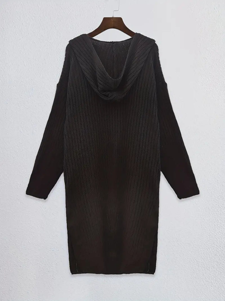 Hosszú női kötött kardigán őszre és télre – Elara