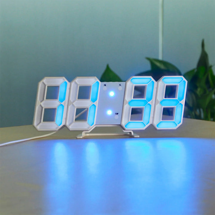 3D LED Fali óra állítható világítással – Timora