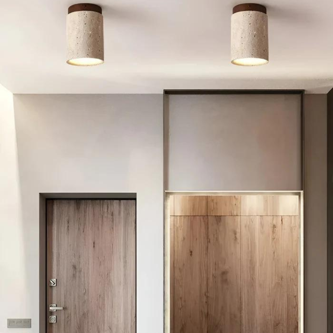 Trendi Kerek Japán Stílusú Mennyezeti Lámpa - ZenLight