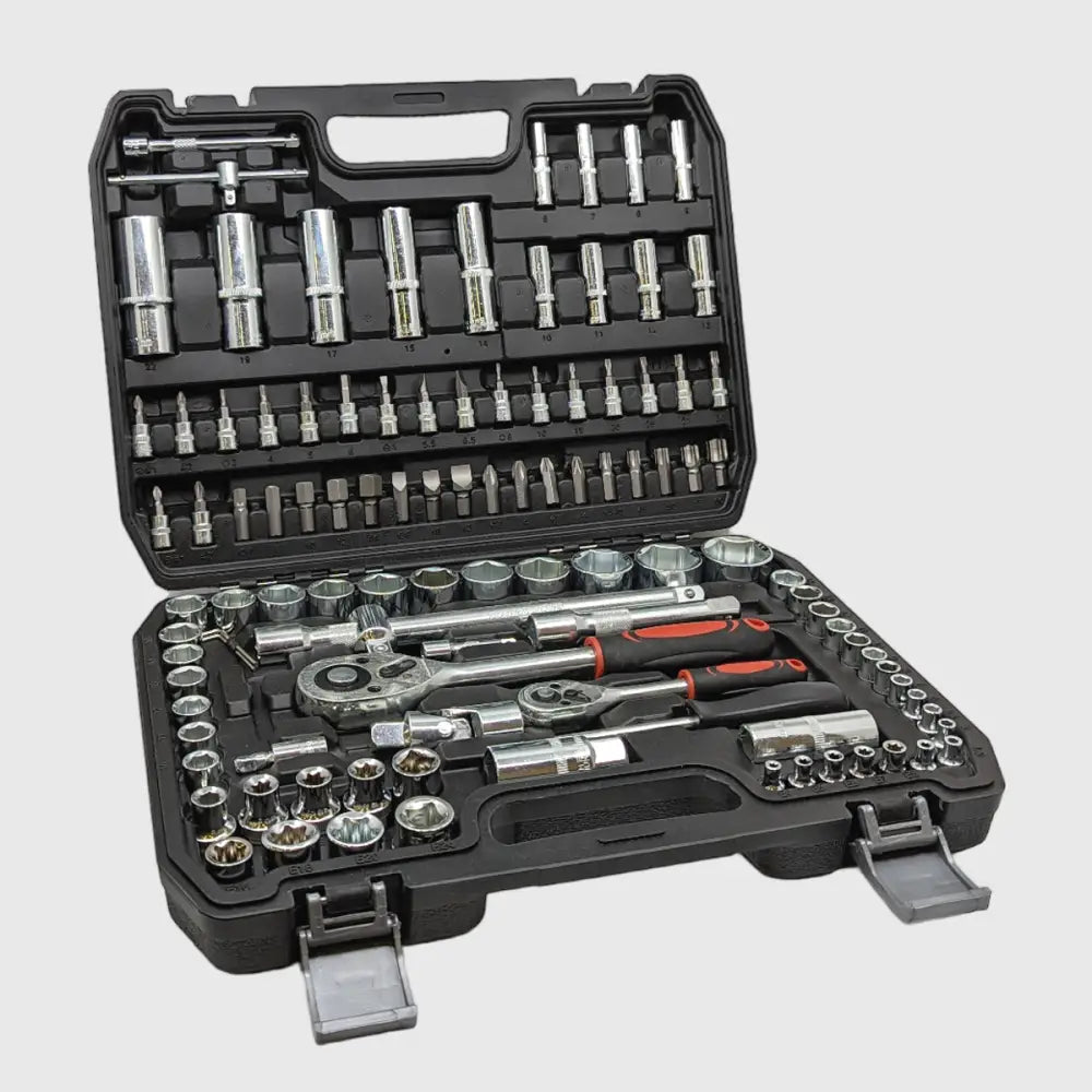 108 darabos Króm-Vanádium Dugókulcs Készlet – TorqueMaster