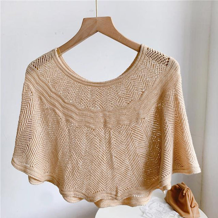 Női selyem sál kötött és UV védelemmel – Amira