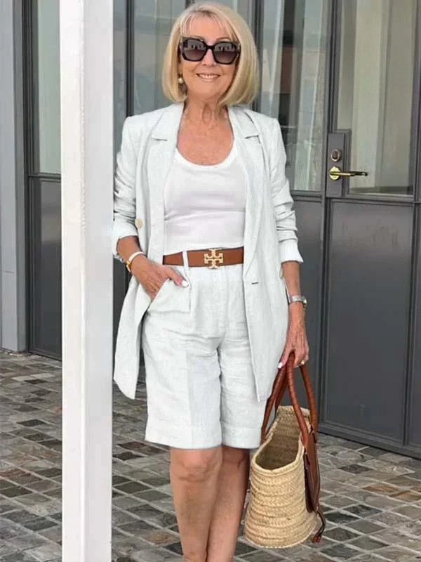 Trendi Női Vászon Nyári Öltözet – Camille