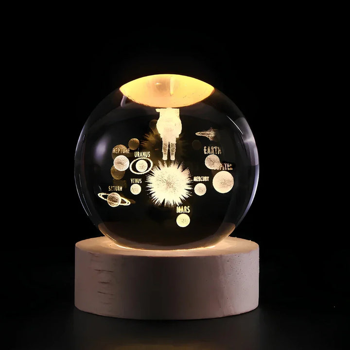 3D Gravírozott Kristálygömb - Celestia