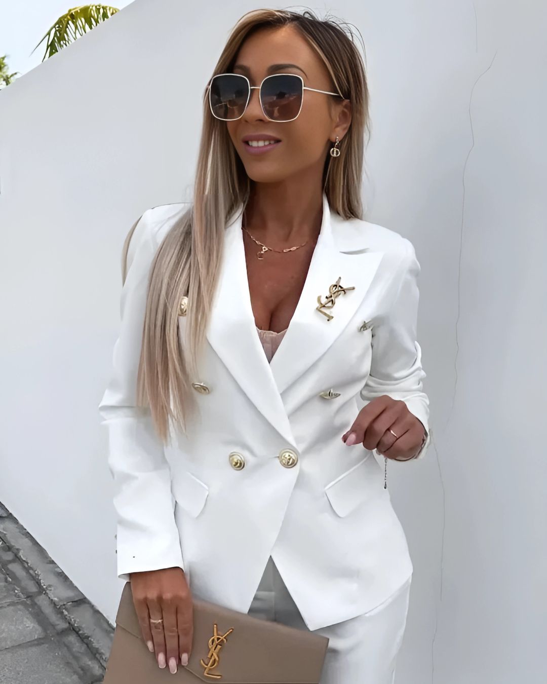 Két részes női slim-fit szett modern üzleti megjelenéshez – Valentina