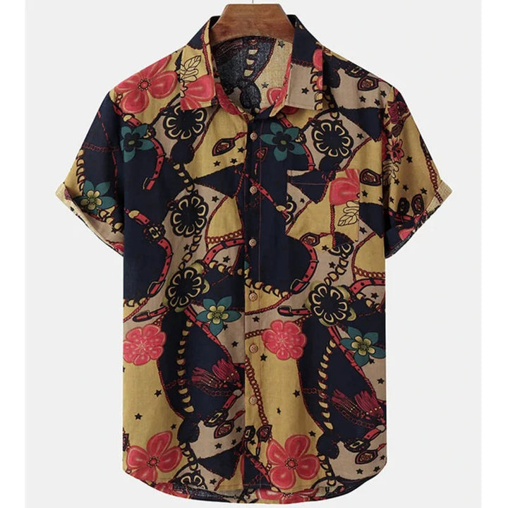 Könnyű és Stílusos Trópusi Ing Virágmintával Férfiaknak – Mateo