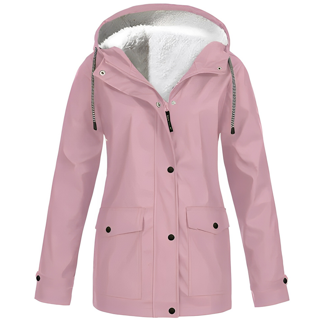 Fleece bélelt női esőkabát - WarmWarder