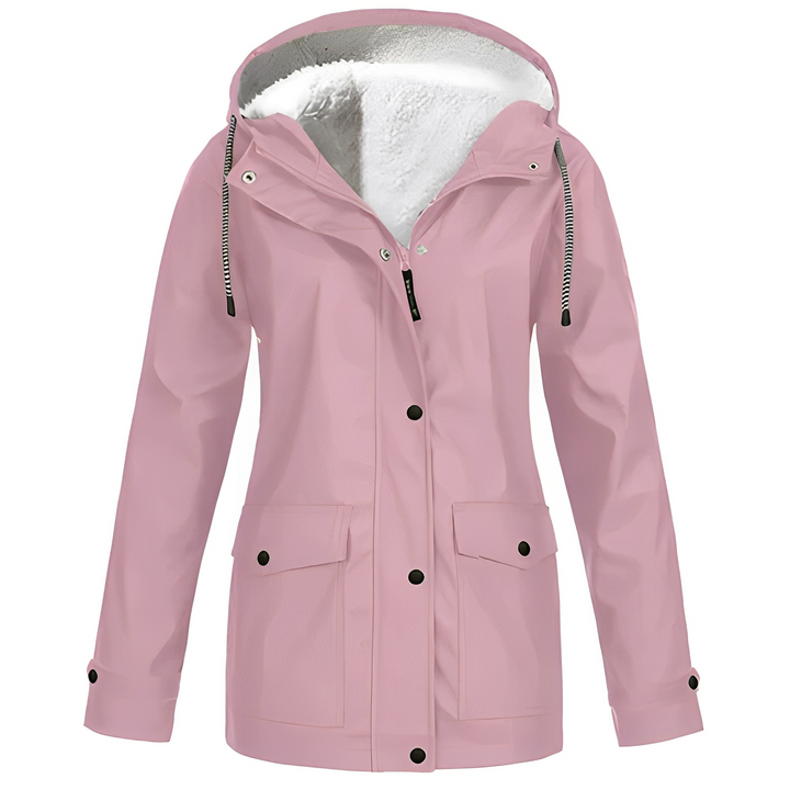 Fleece bélelt női esőkabát - WarmWarder