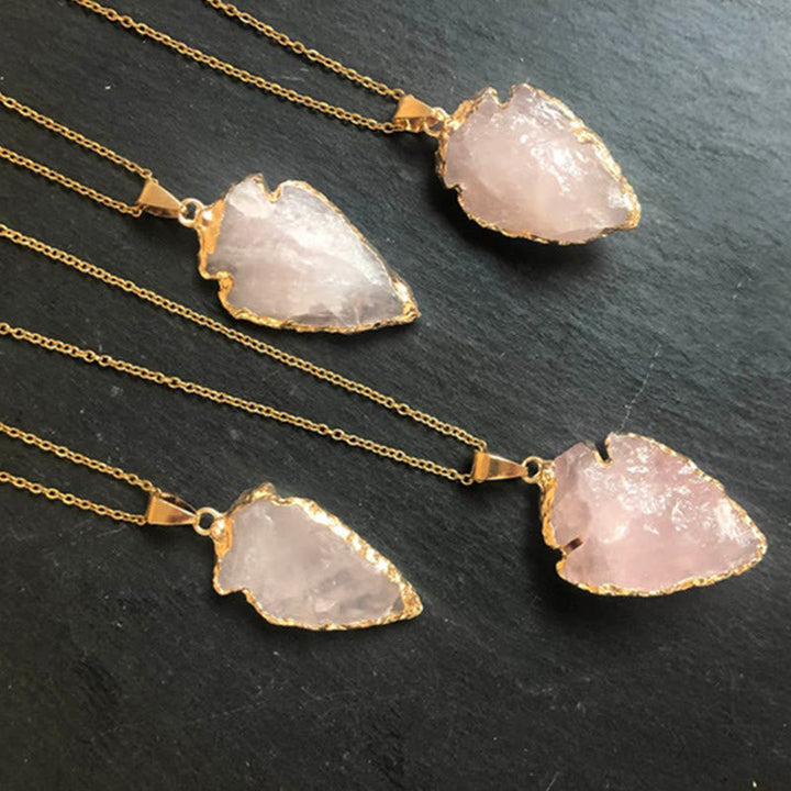 Természetes Kristály Karneol Lándzsapont Nyaklánc - Aeliana