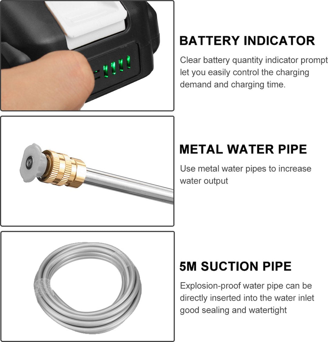 Vezeték nélküli nagynyomású tisztító – Jetworx