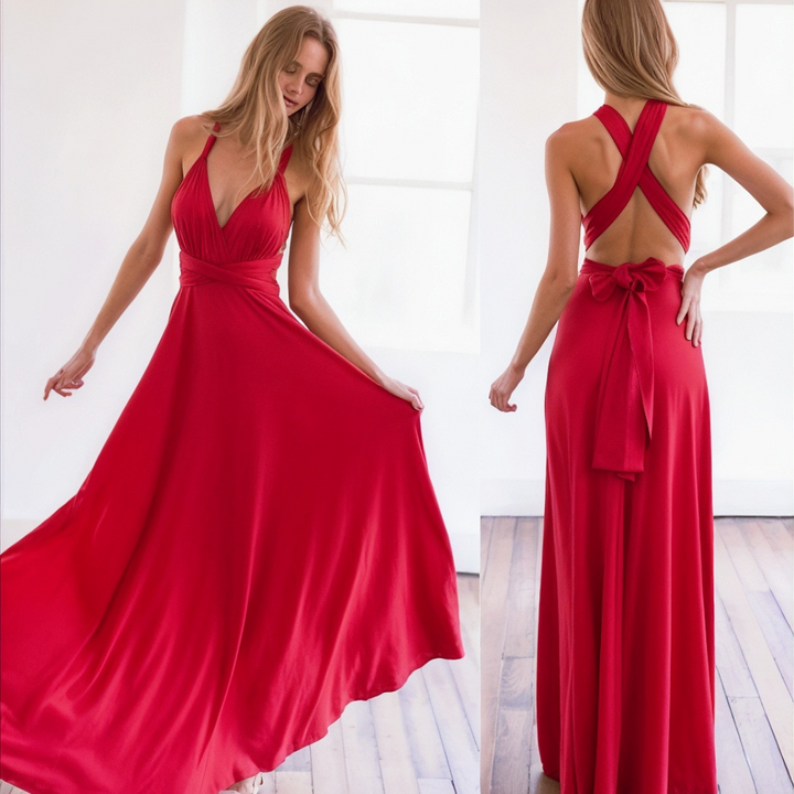 Elegáns, nőies szabású, hosszú maxi ruha – Celine
