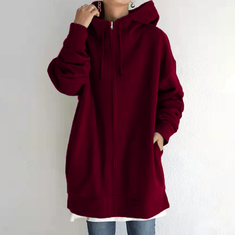 Kényelmes Női Kardigán Kapucnival - ComfyHood