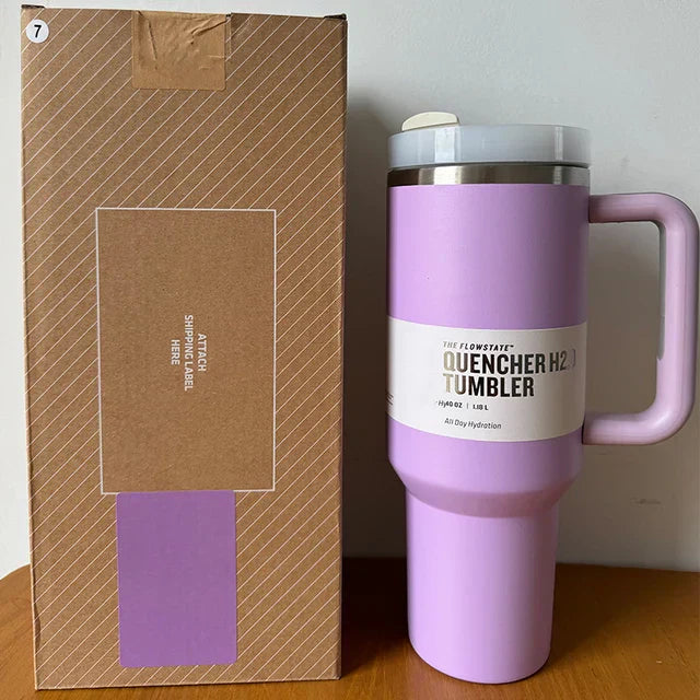 Vákuum Szigetelt Kupa Fedéllel és Szívószállal - ThermoTumbler