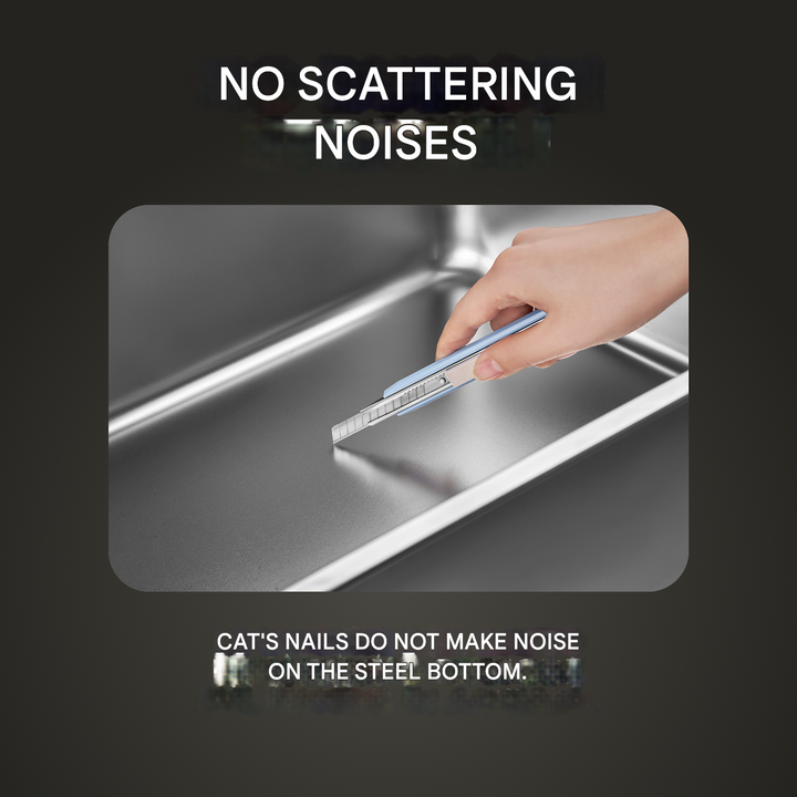 Rozsdamentes Acél Macskaalma – SteelClean