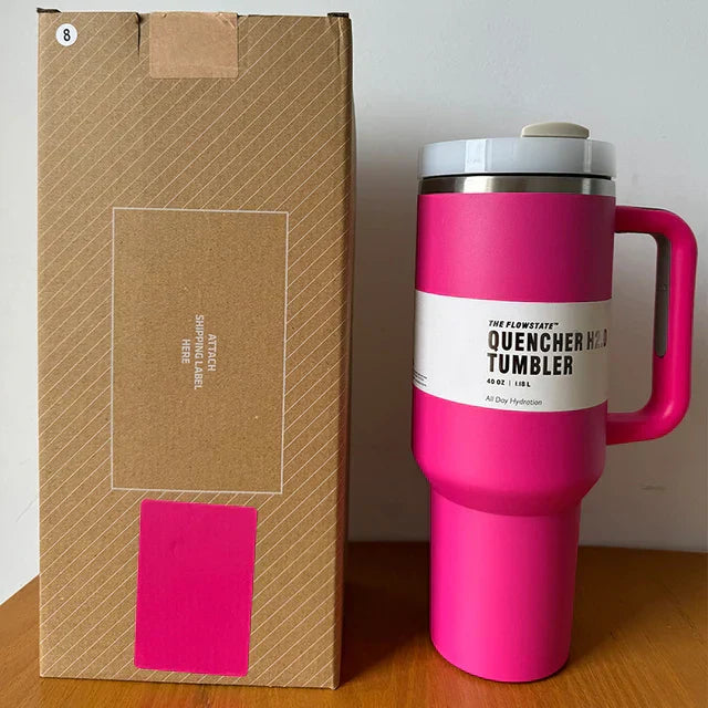 Vákuum Szigetelt Kupa Fedéllel és Szívószállal - ThermoTumbler