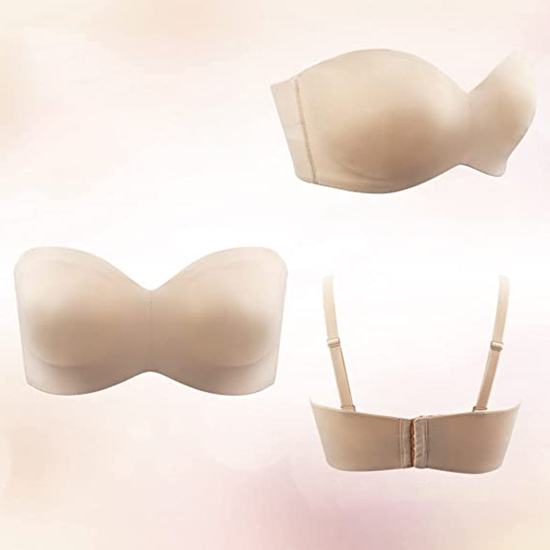 Zökkenőmentes bandeau melltartó levehető pántokkal – Camille