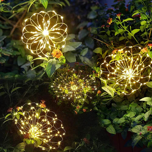 Vízálló Napenergia Kerti Lámpa Tűzijáték Hatással – SparkGlow