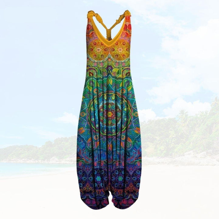 Nyári Női Jumpsuit Laza Szabással – Elenya