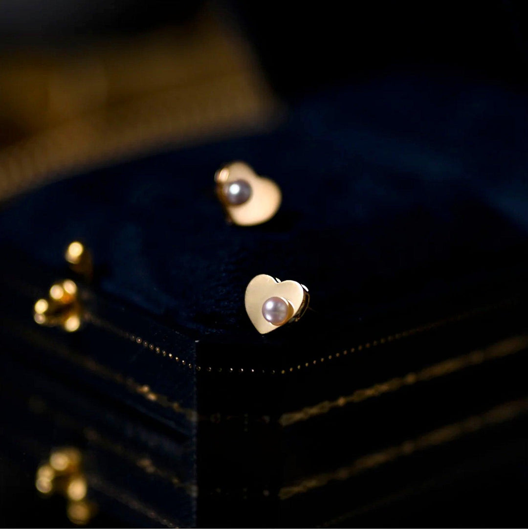 Hart Parel Studs - Amelie