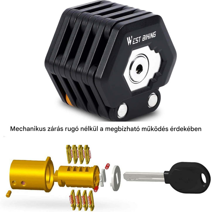 Ultiem Biztonságos Kerékpárzár - TitanLock Pro