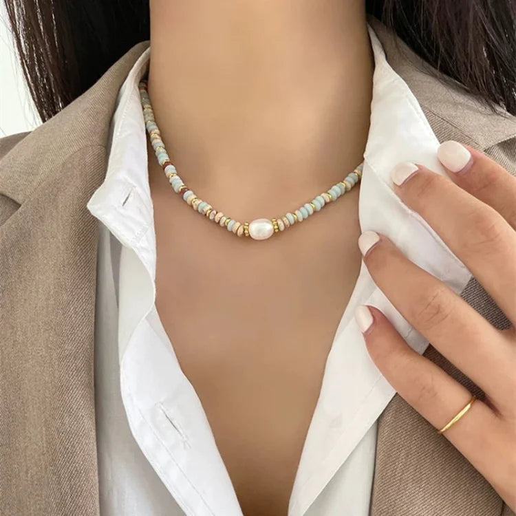 Színes Természetes Kő Ékszerszett - Elena