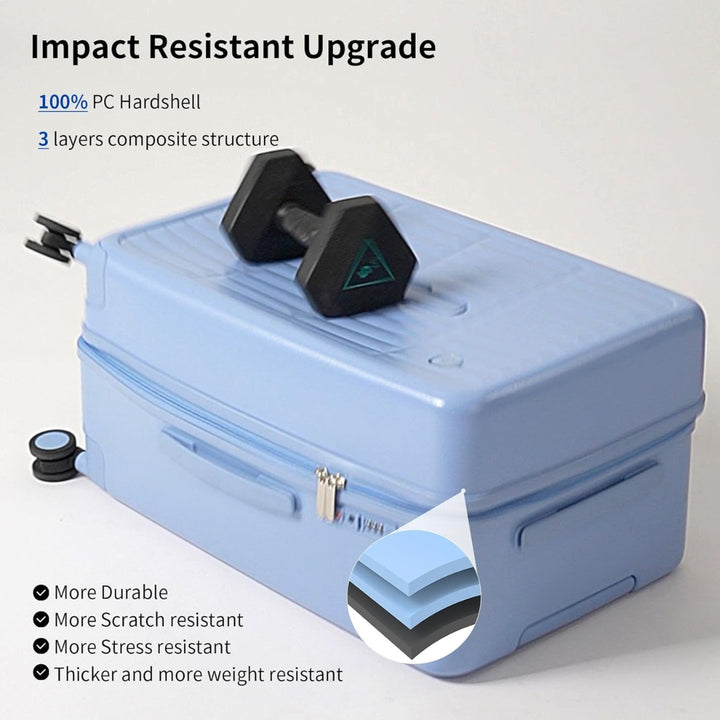 Légitársaság által jóváhagyott 20" kézi poggyász 3:7 elosztással és háromrétegű PC héjjal