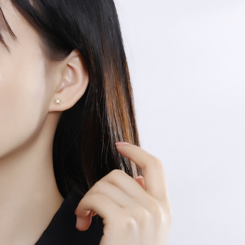 Finom vintage fülbevalók opállel - Seraphina