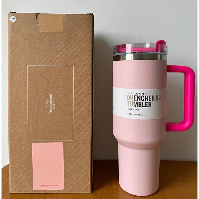 Vákuum Szigetelt Kupa Fedéllel és Szívószállal - ThermoTumbler