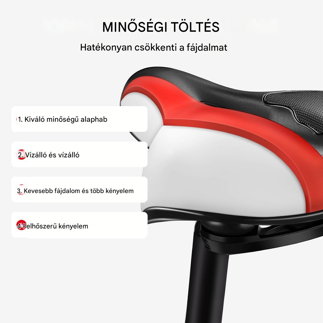 Fájdalommentes és Ergonomikus Gél Kerékpáros Ülés - ErgoRoyal