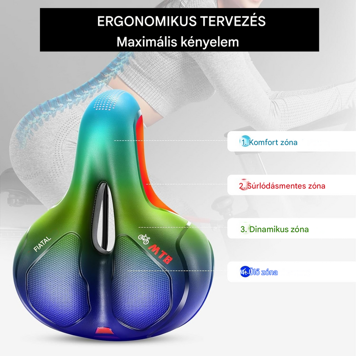 Fájdalommentes és Ergonomikus Gél Kerékpáros Ülés - ErgoRoyal