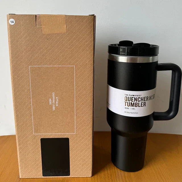Vákuum Szigetelt Kupa Fedéllel és Szívószállal - ThermoTumbler