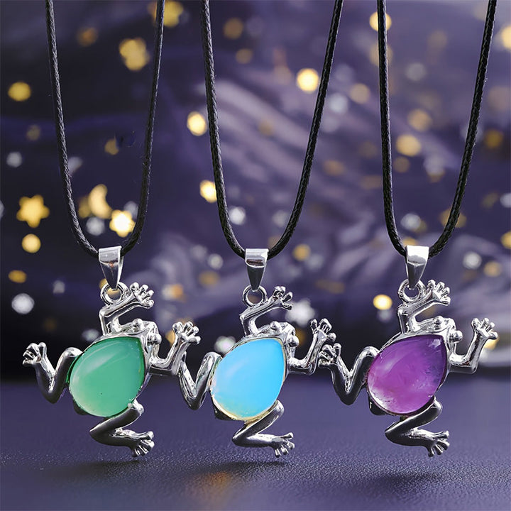 Természetes Kristály Béka Meditációs Lánc - Gaia