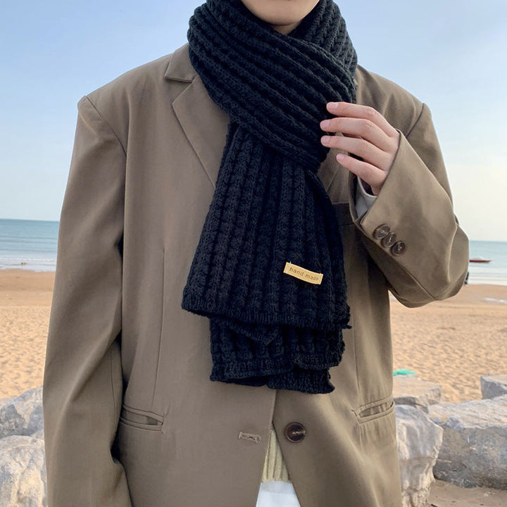 Unisex kötött sál geometrikus mintával – Matteo