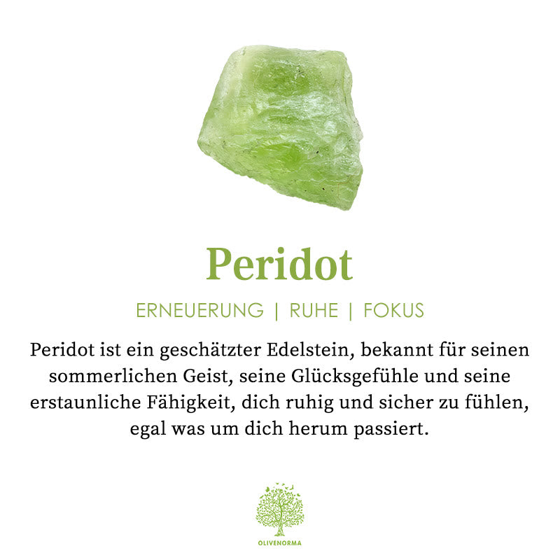 Természetes peridot zirkón gyűrű - Selene
