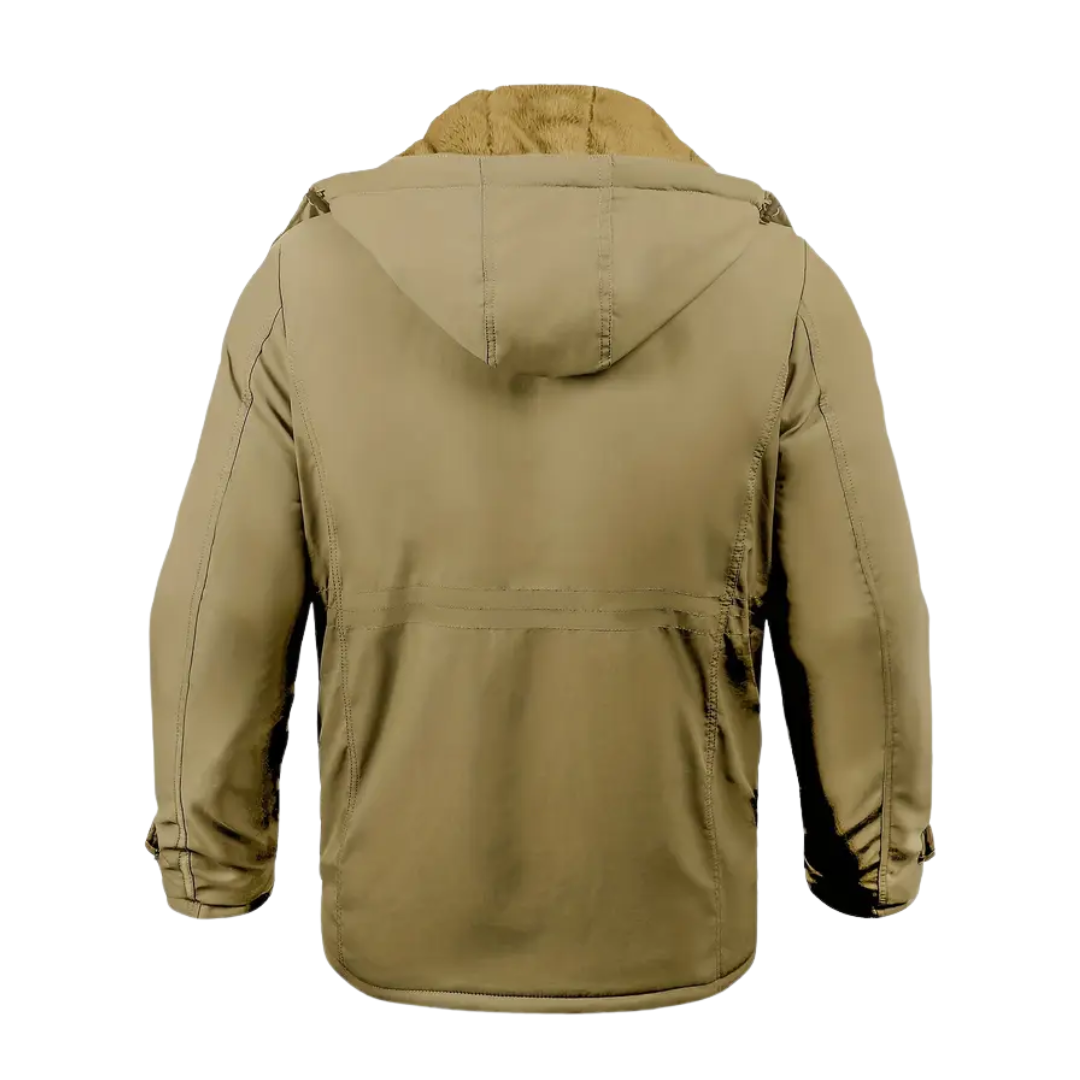 Férfi télikabát plüss béléssel és kapucnival – Stellan