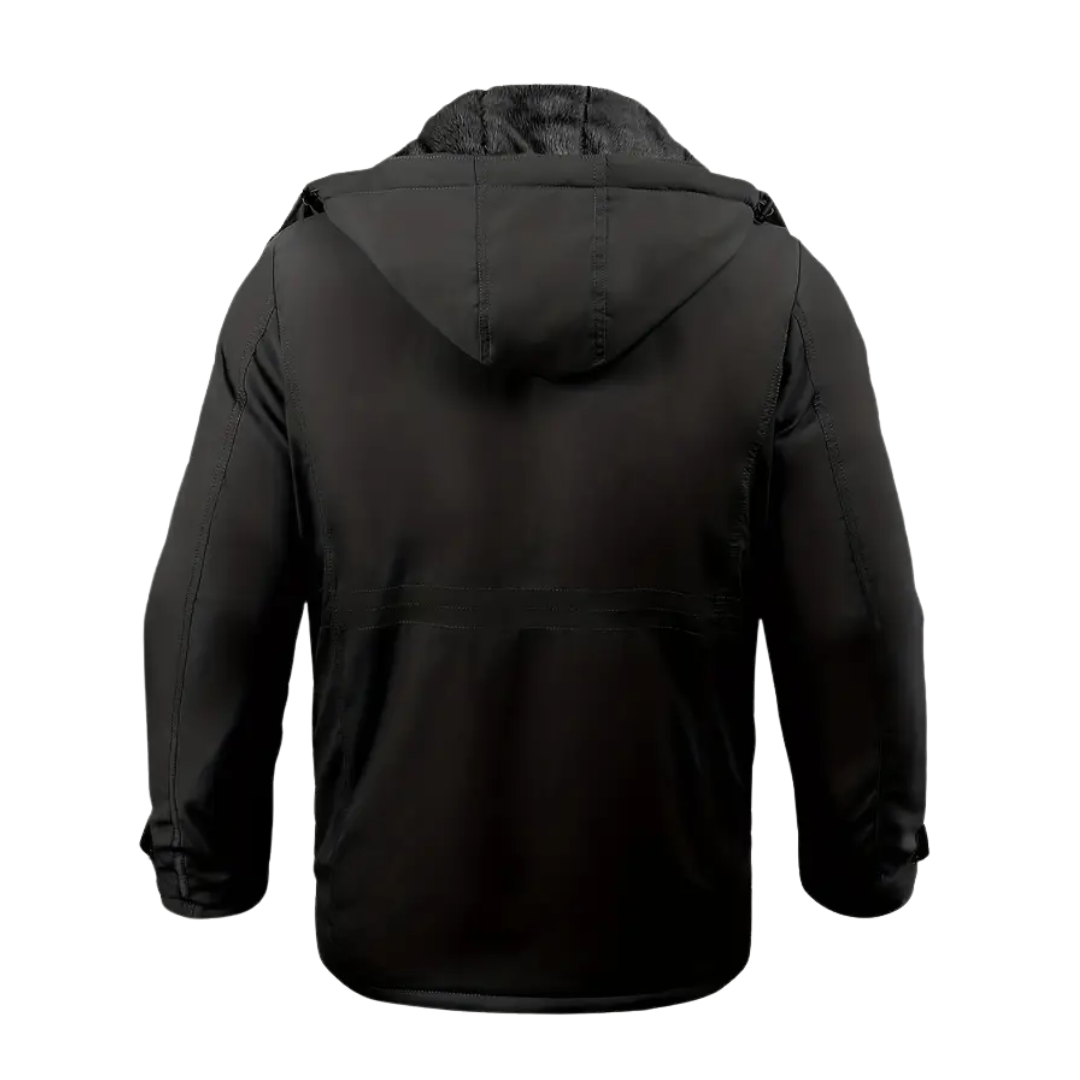 Férfi télikabát plüss béléssel és kapucnival – Stellan