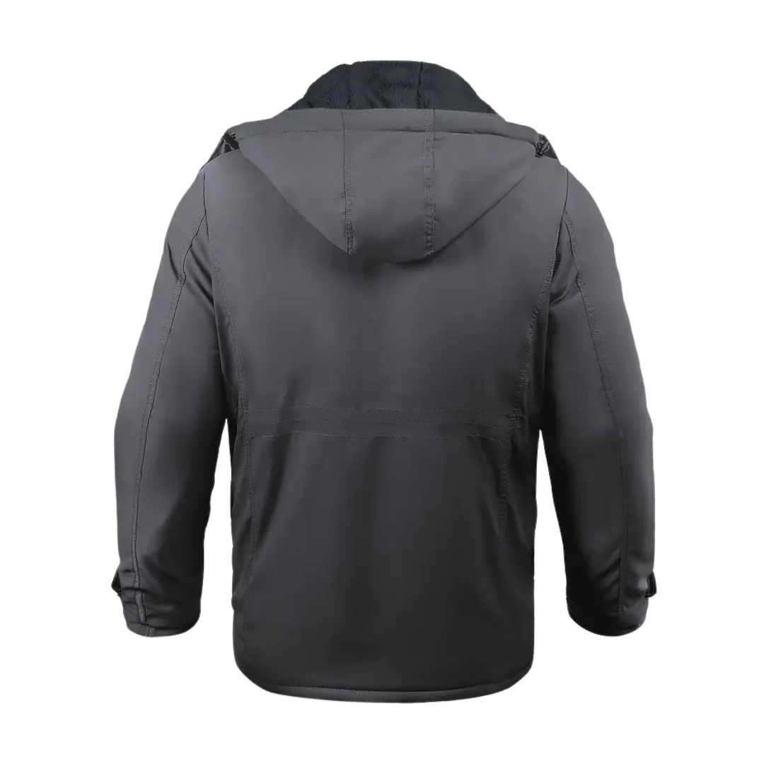 Férfi télikabát plüss béléssel és kapucnival – Stellan