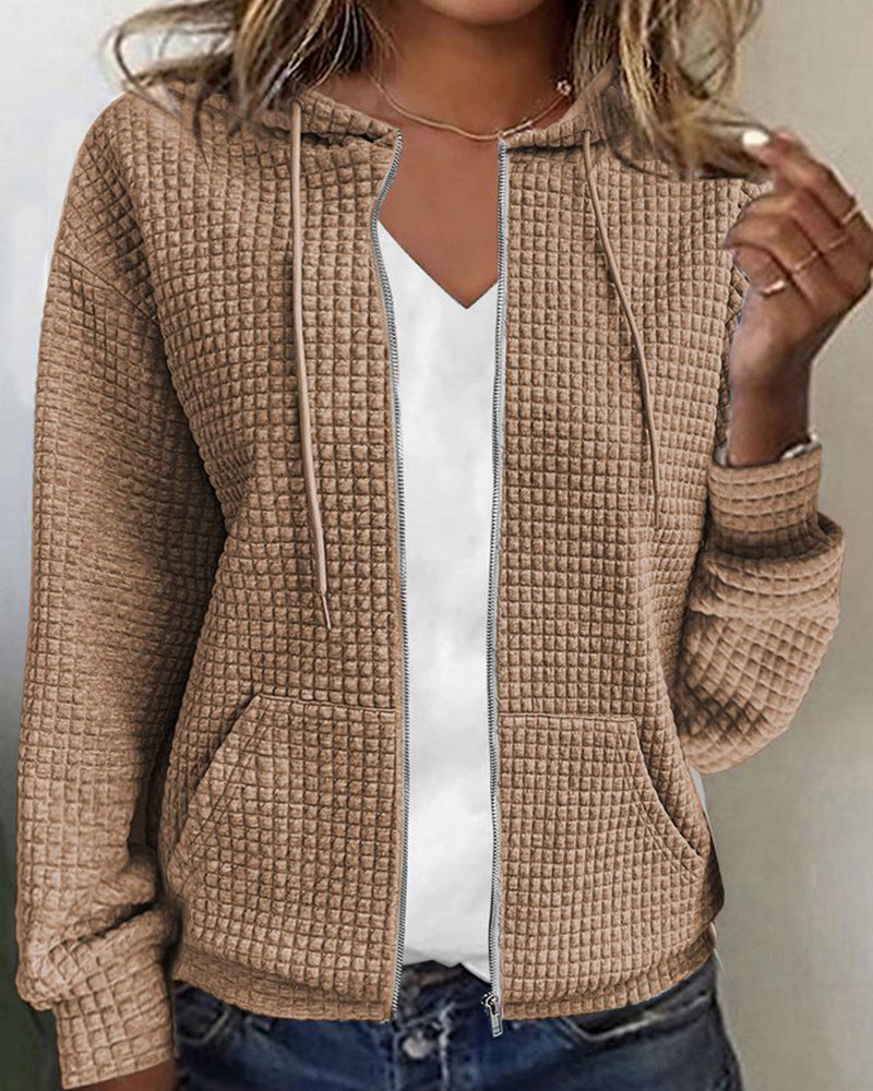 Casual Comfort Női kardigán zsebekkel és húzózsinórral - Sophie