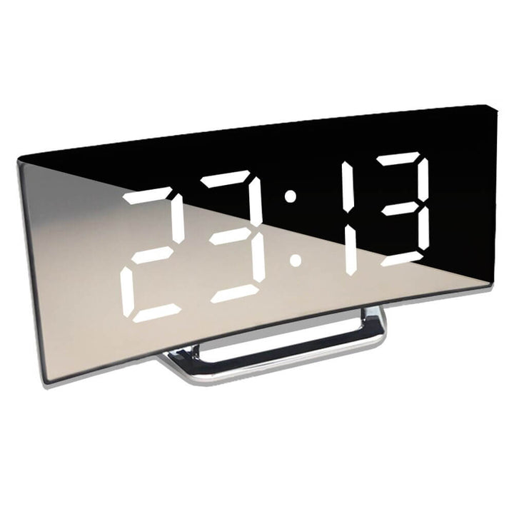 Hajlított LED Digitális Óra Modern Formatervezéssel - LumiCurve