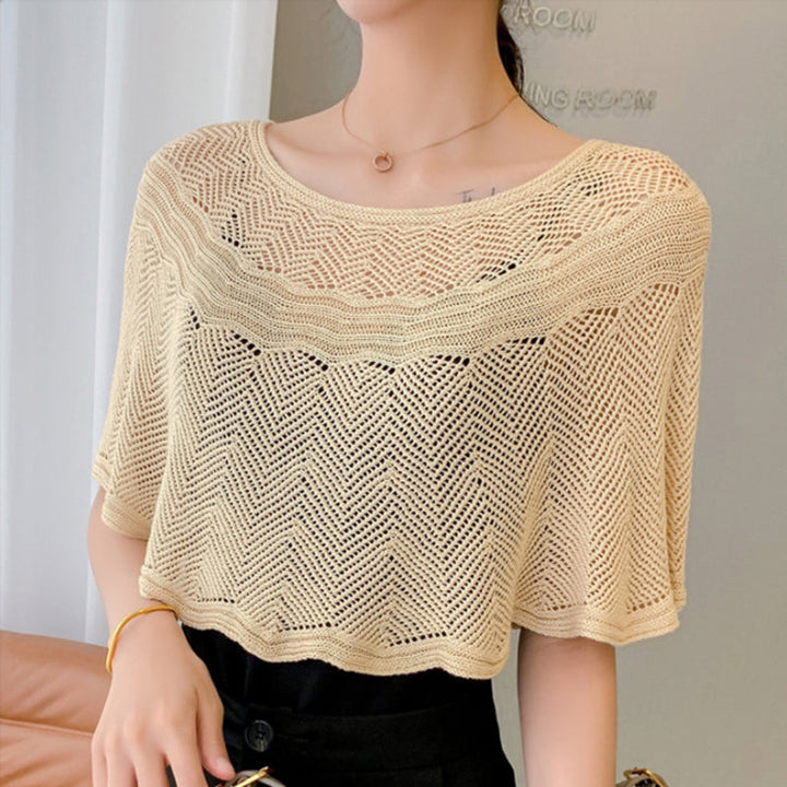 Női selyem sál kötött és UV védelemmel – Amira