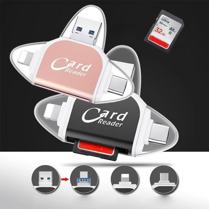 4 az 1-ben SD és TF Kártyaolvasó - FlexPort